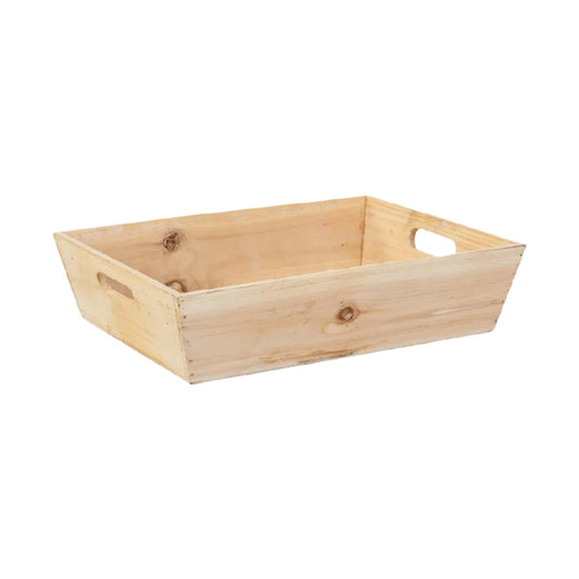 Panier en bois pour rangement et organisation - 50 x 30 x 10